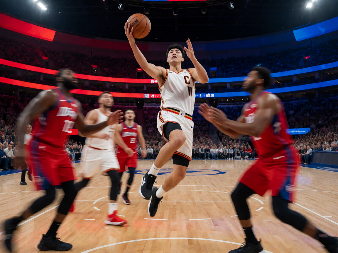 NBA篮球比赛激烈对抗瞬间
